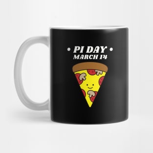 Pi Day March 14 Kawaii Pizza Slice Mug